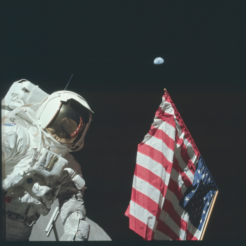Filmstill of Apollo – Missions to the Moon | NASA/National Archives and Records Administrations (Public Domain)