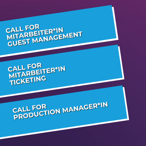 Call Production Manager, Guest Management Coordinator and Festival Office Assistant – Ticketing